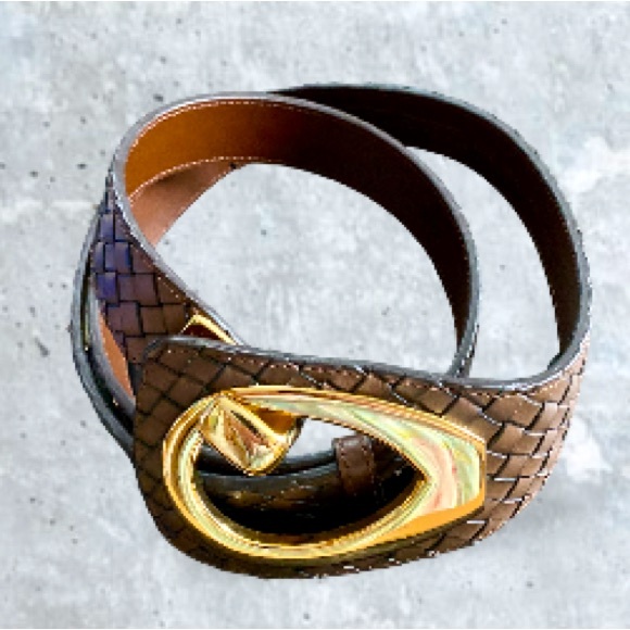 Coldwater Creek brown adjustable bonded belt woman’s 1X/2X - Picture 1 of 17